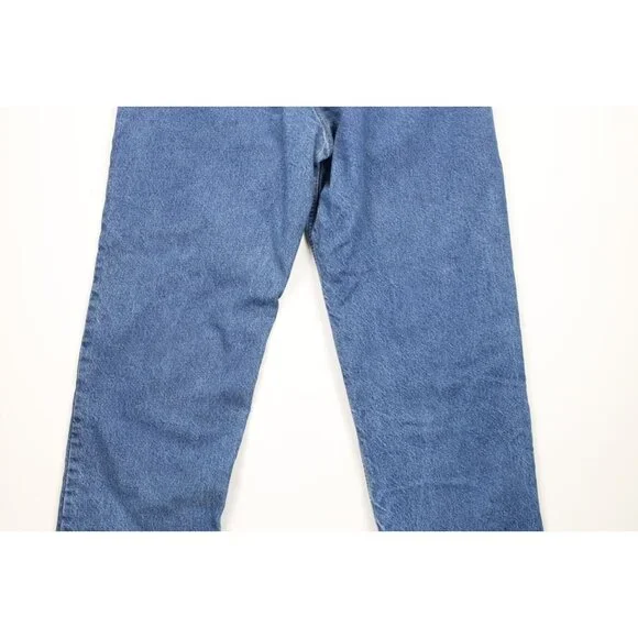 Vintage Y2K 2004 Carhartt Mens 38x34 Faded Spell Out Flannel Lined Denim Jeans